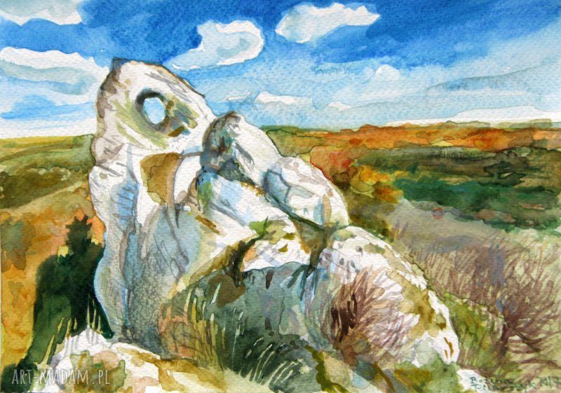 Obraz akwarela 'Jura-Okiennik Wielki' 18x24 cm