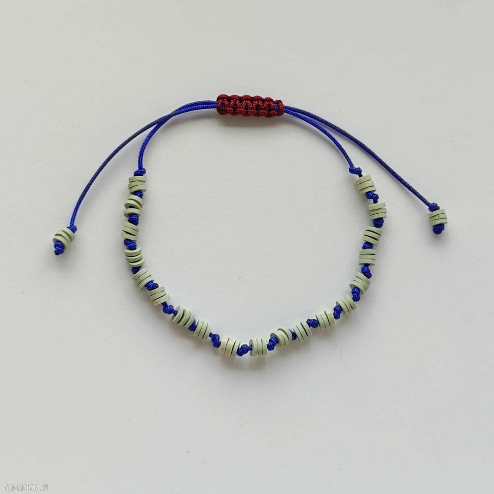 Okrąg bransoletka Katsuki - regulowana na sznurku handmade