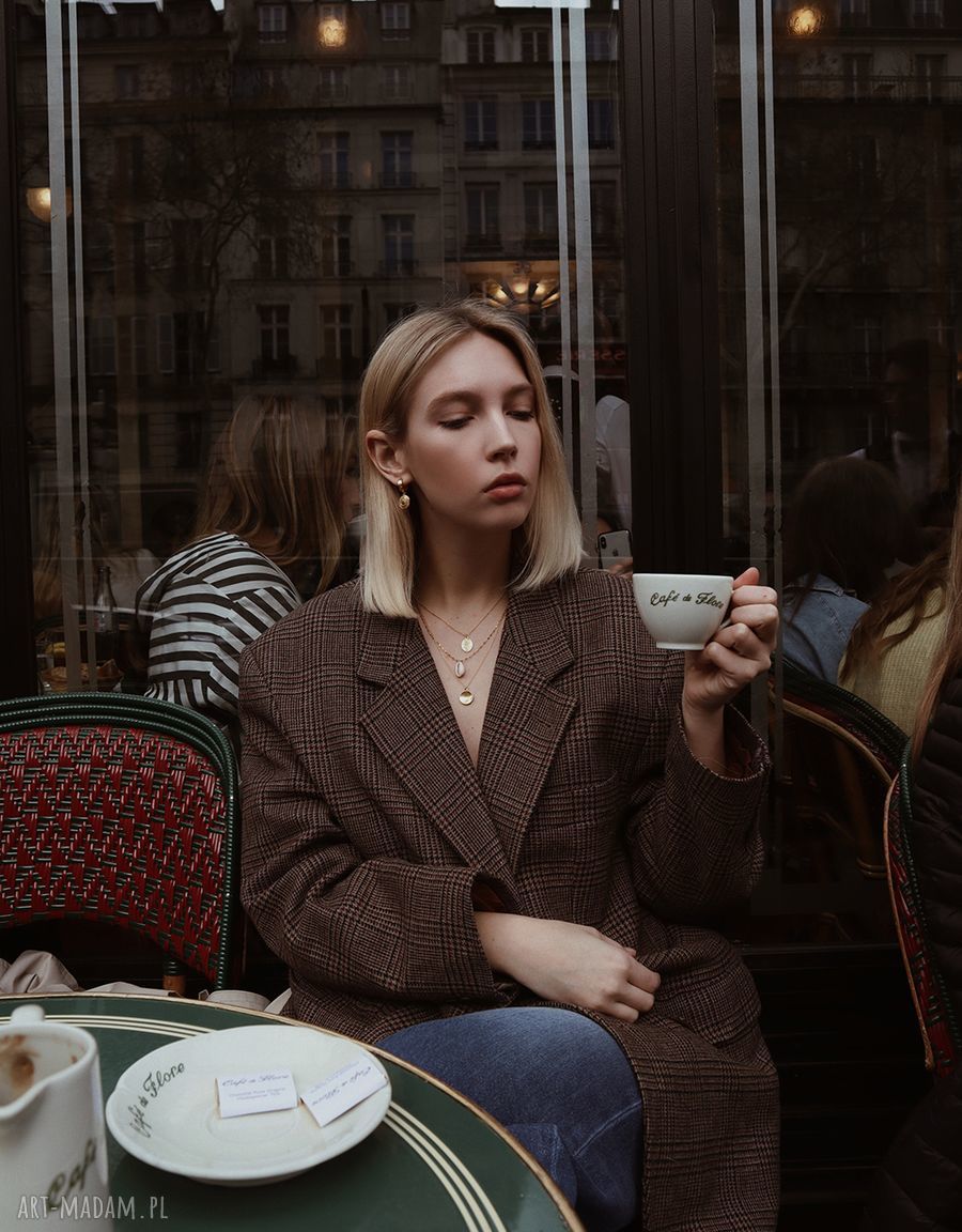 kolczyki: Złote kolczyki z medalionami Ręcznie robione