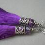 srebro kolczyki amethyst /boho/ -