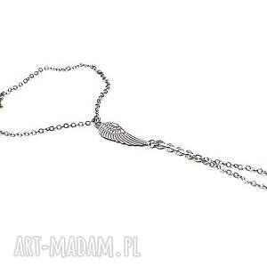 angel -bracelet and ring chain katia i krokodyl - srebrne