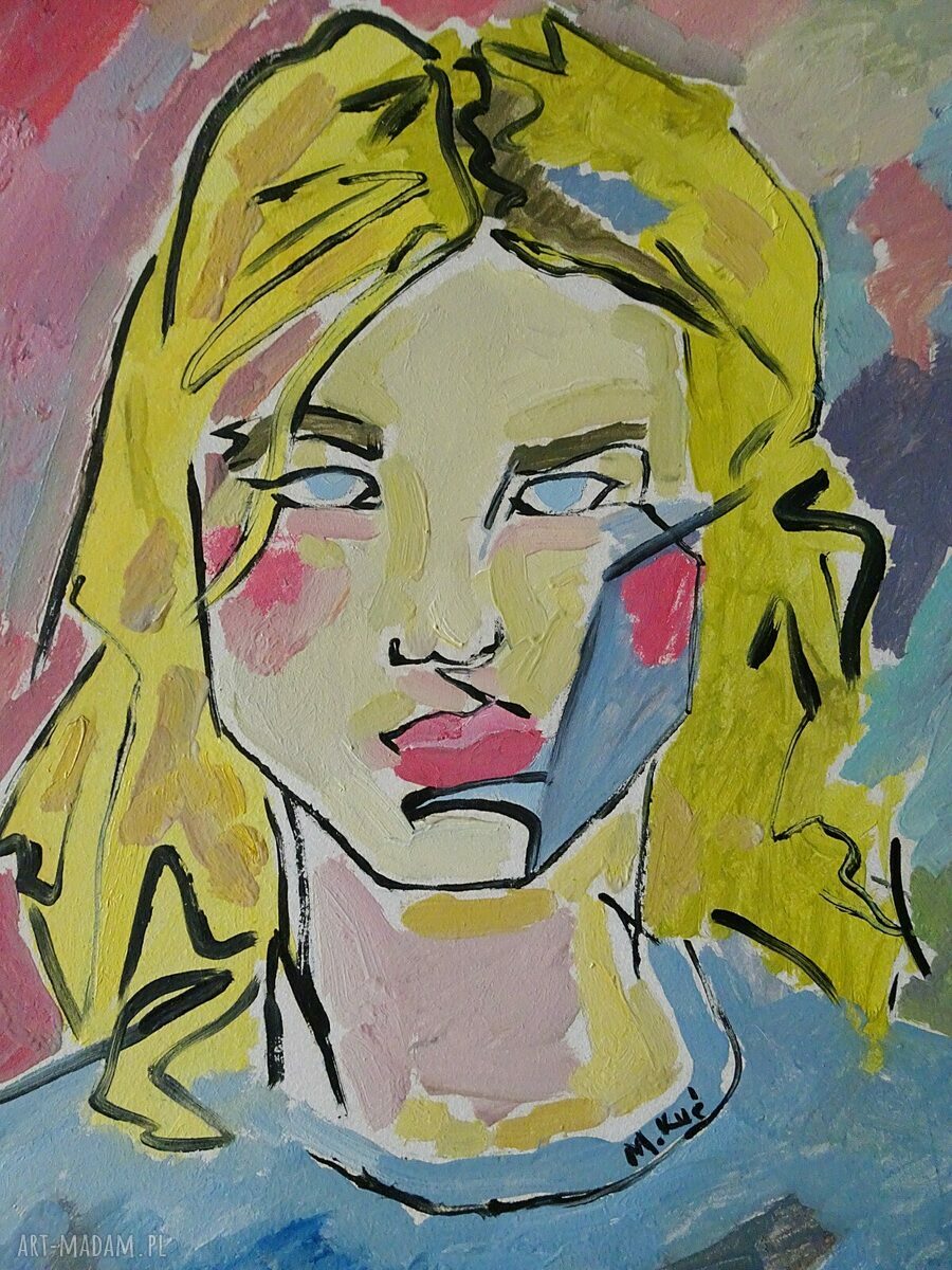 Obraz olejny Portret Boy Grunge - limitowana edycja A4