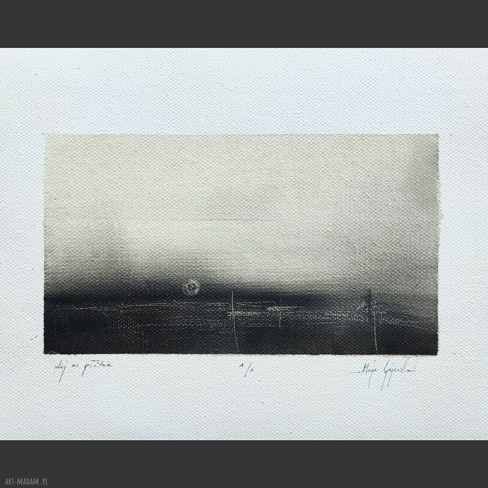 Obraz olejny Pejzaż 40x50 cm nr 4 w sepii - dekoracja do salonu