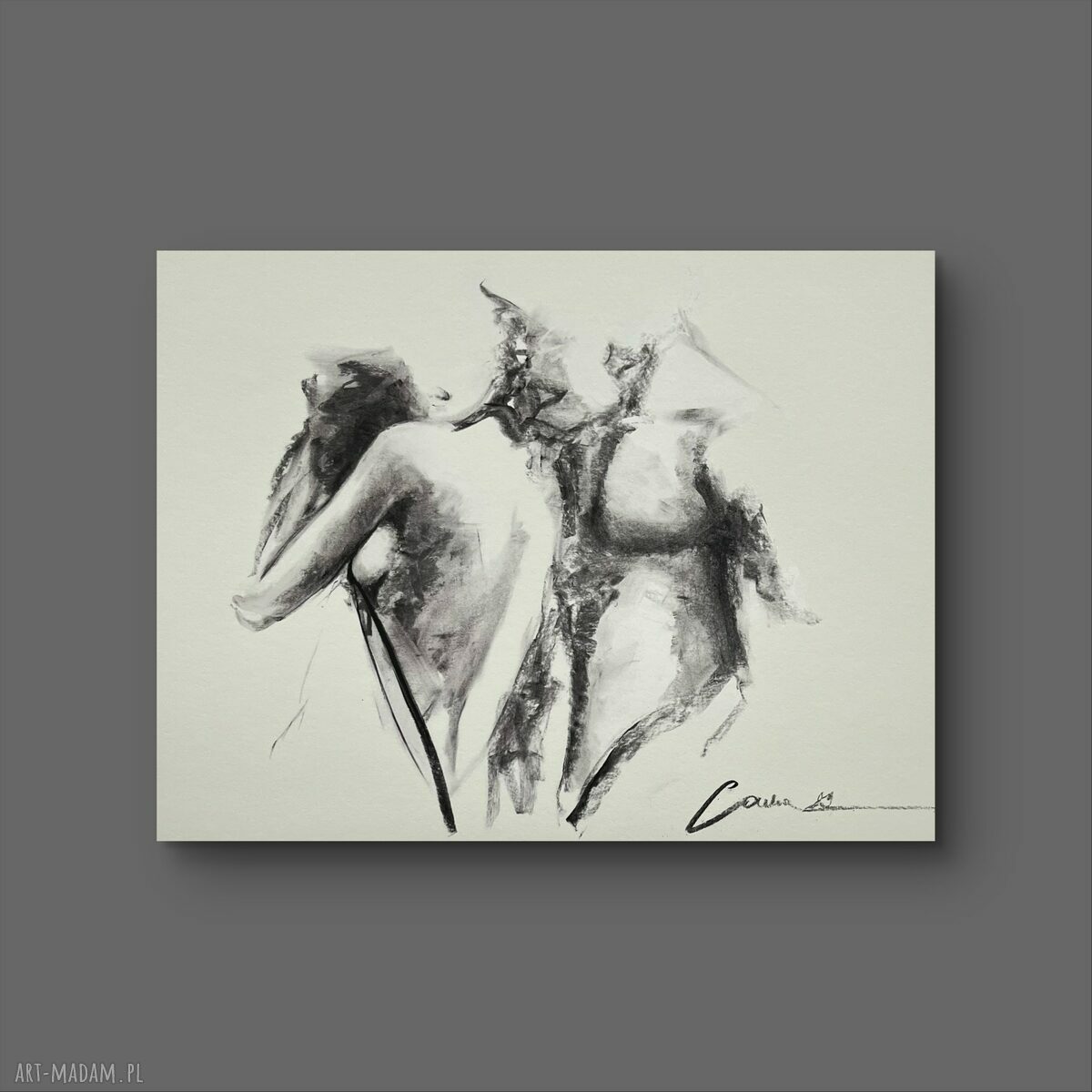 On i Ona - ręcznie sygnowana inkografia Fine Art 100x70 cm