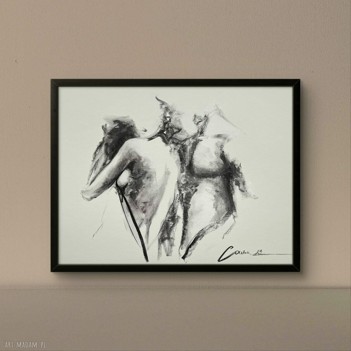On i Ona - ręcznie sygnowana inkografia Fine Art 100x70 cm