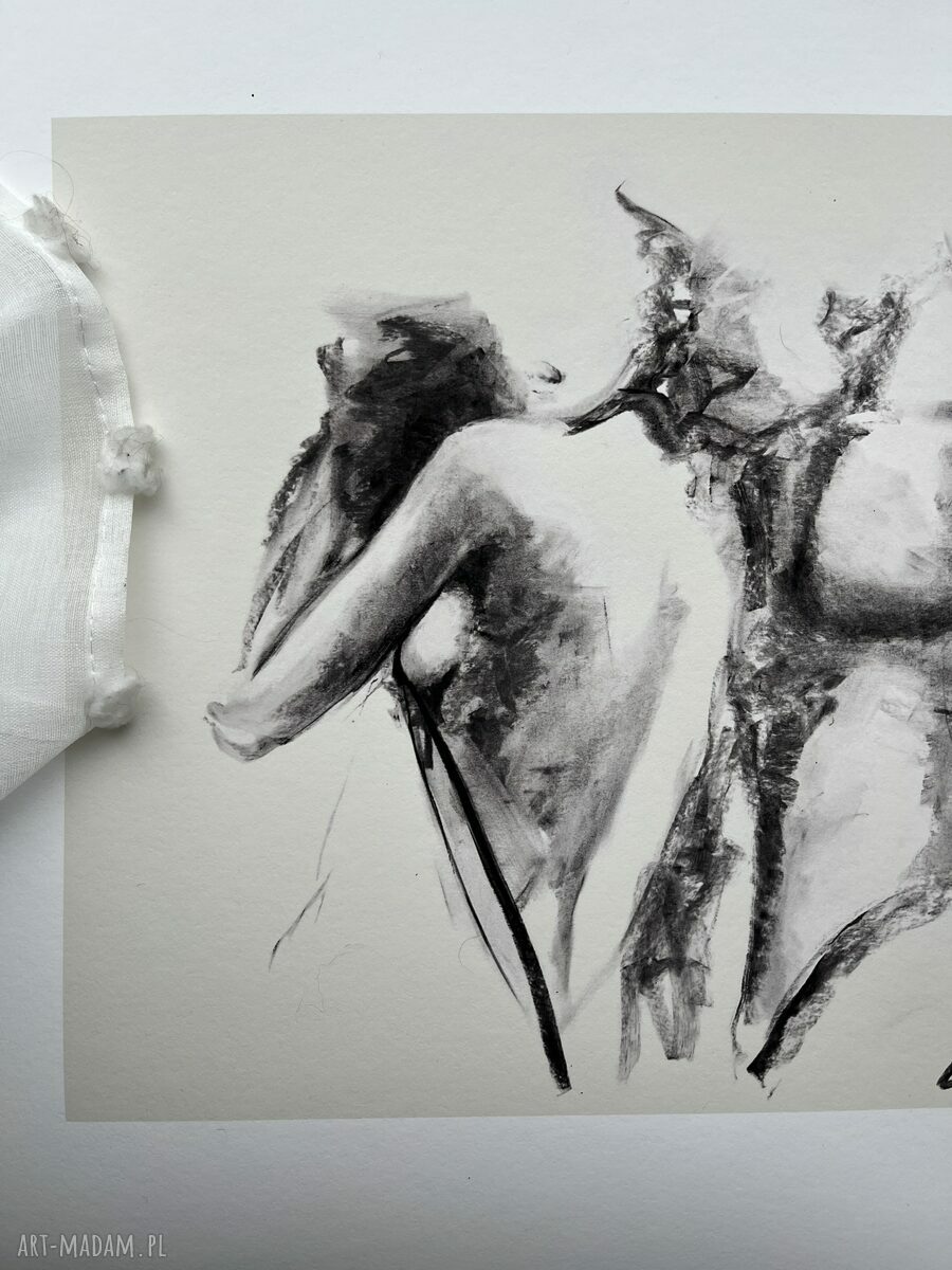 On i Ona - ręcznie sygnowana inkografia Fine Art 100x70 cm