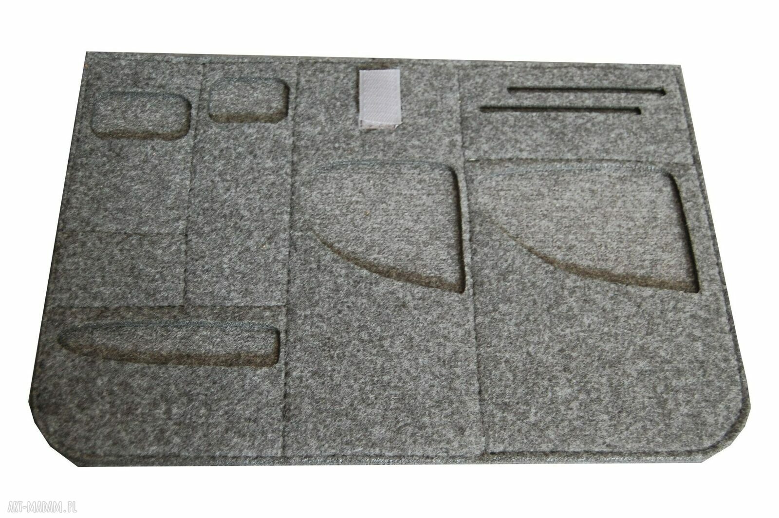 Filcowa torba na laptopa z przegrodą 15 cali skórzane elementy