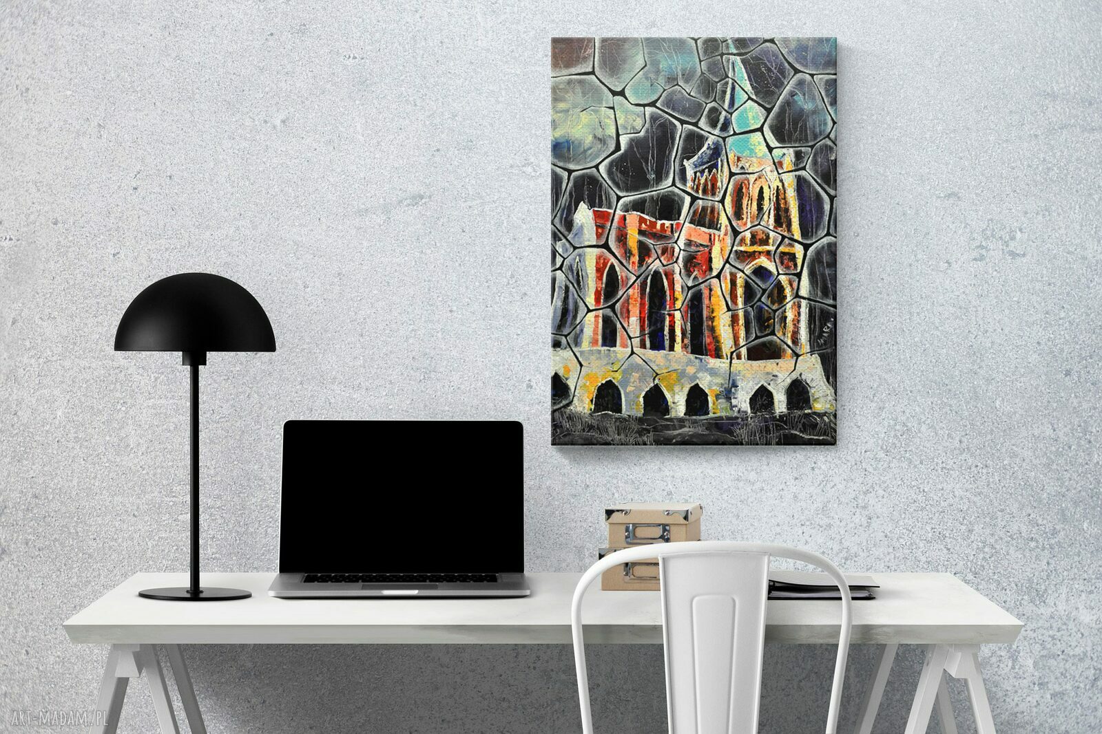 Opactwo Bukowiec 35x50 cm - obraz na płótnie Canvas