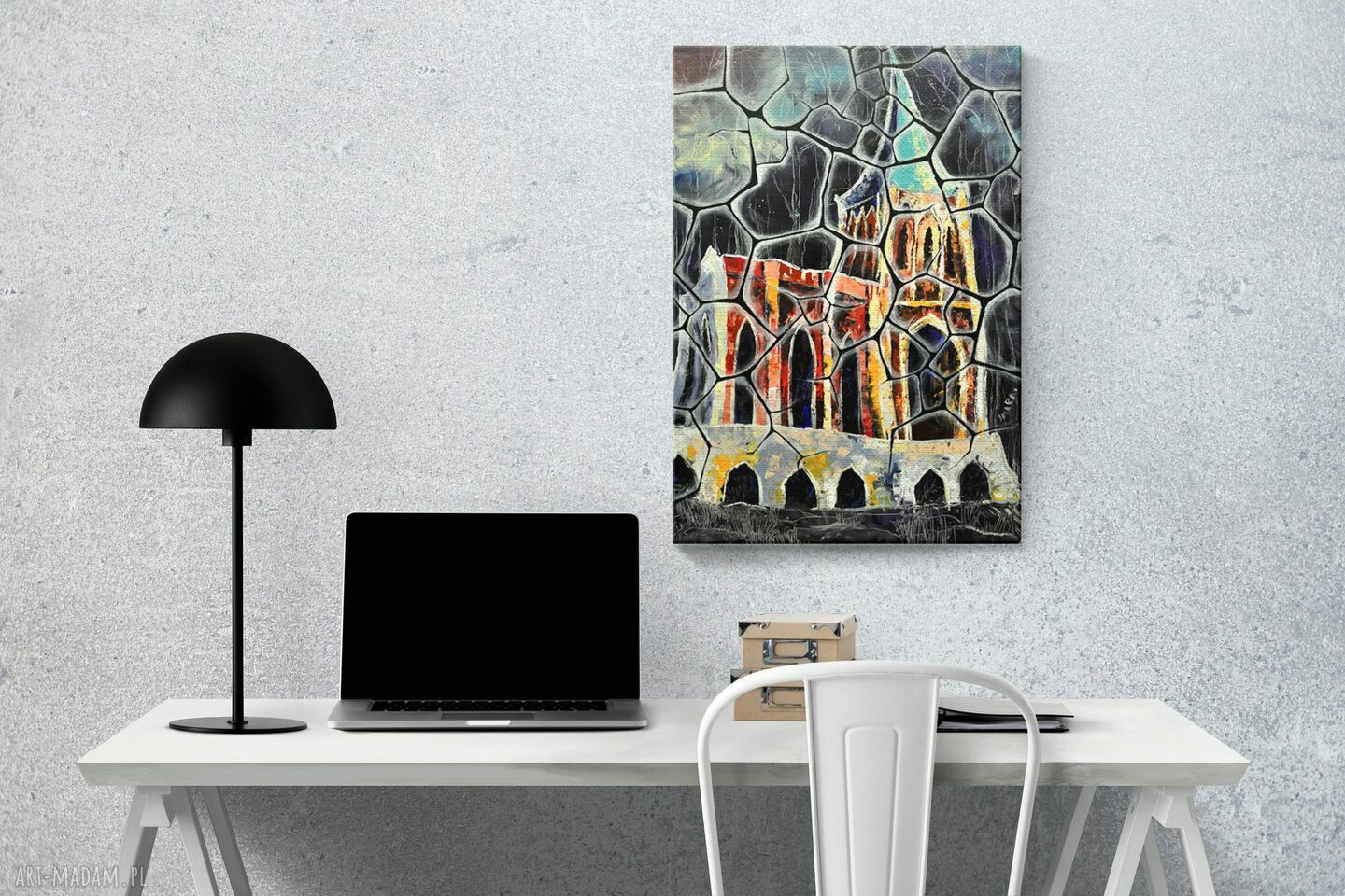 Opactwo Bukowiec - obraz giclee na płótnie Canvas
