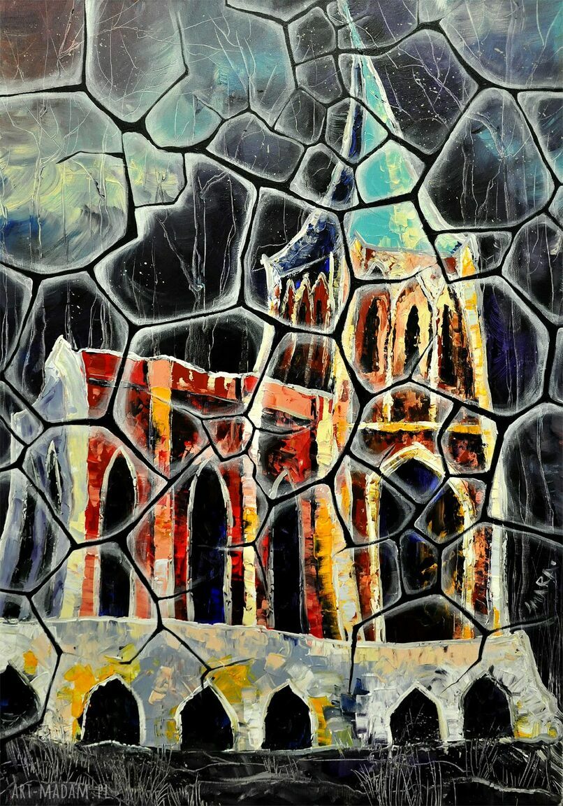 Opactwo Bukowiec - obraz giclee na płótnie Canvas