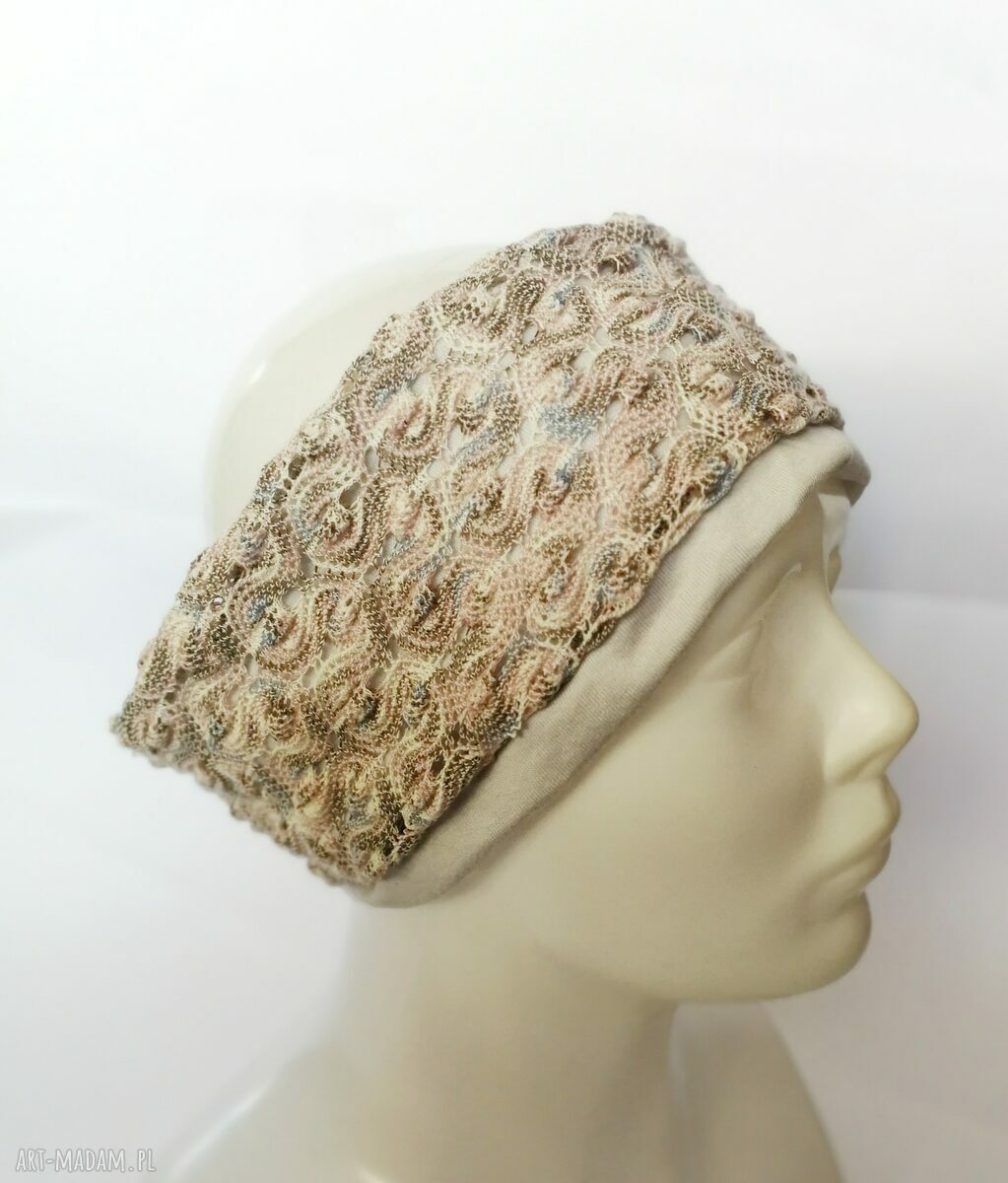 Opaska ażurowa podwójna Boho Folk - rozmiar uniwersalny