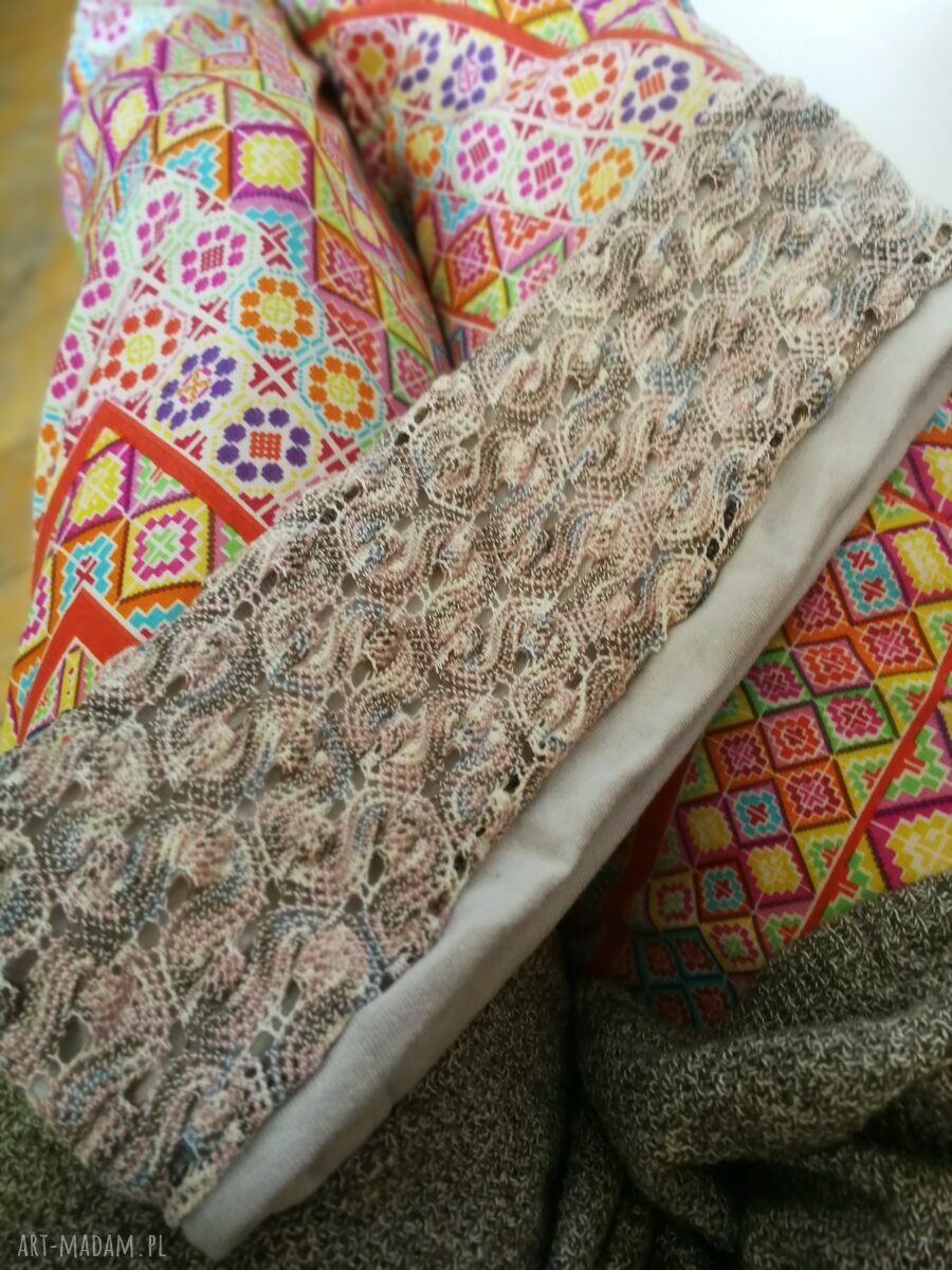 Opaska ażurowa podwójna Boho Folk - rozmiar uniwersalny