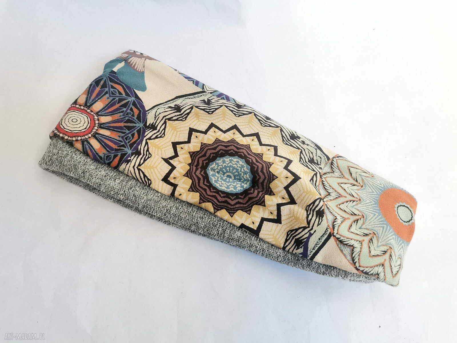 Opaska boho handmade Ruda Klara Frida - miękka i uniwersalna