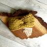 autorskie opaski opaska chunky mustard / handmade