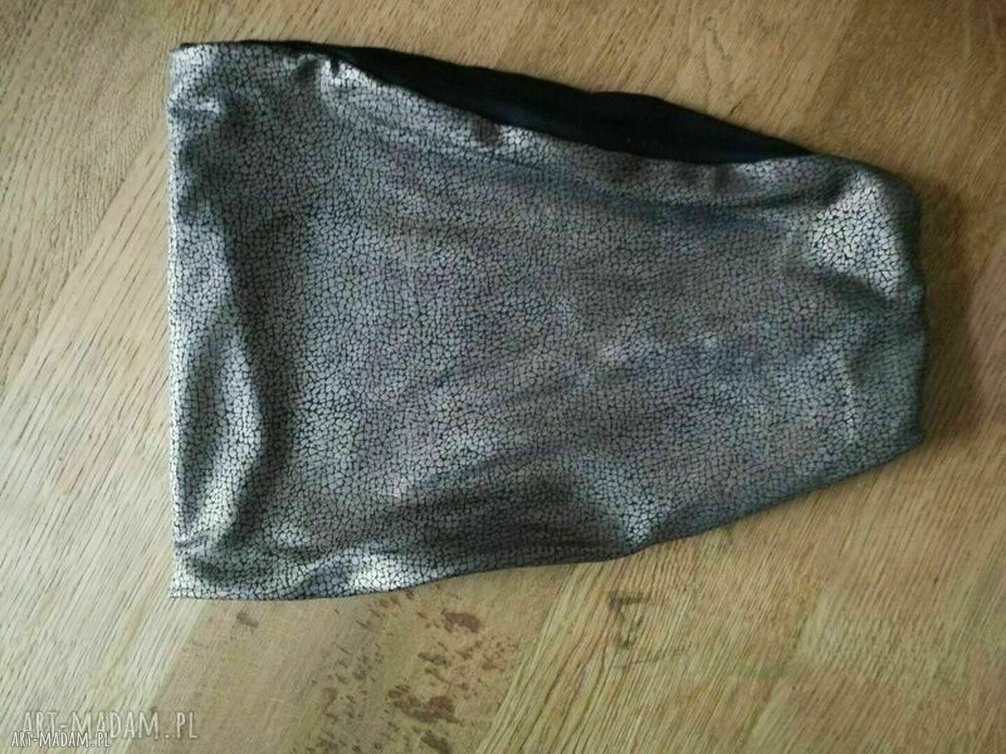 Opaska damska złoto - brązowa na podszewce boho - etno (rozmiar uniwersalny)