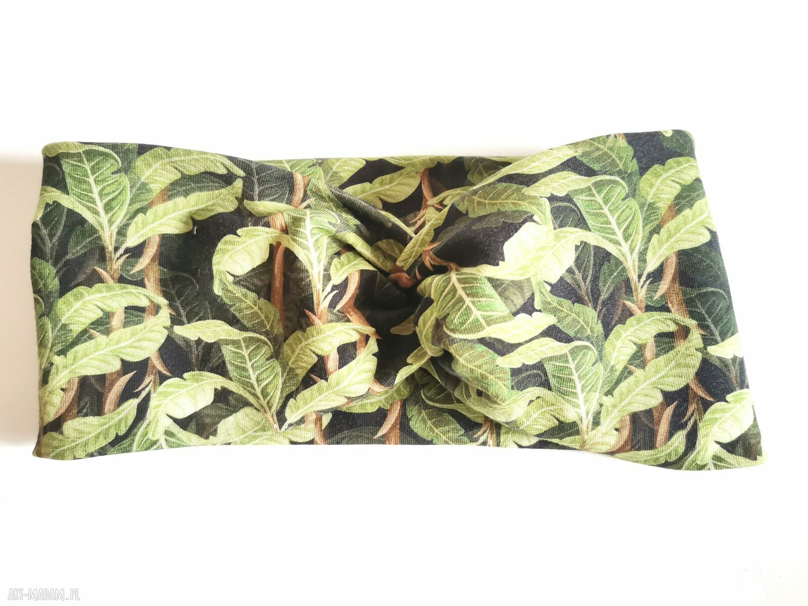 Kolorowa opaska turbanowa damska folk boho - rozmiar uniwersalny
