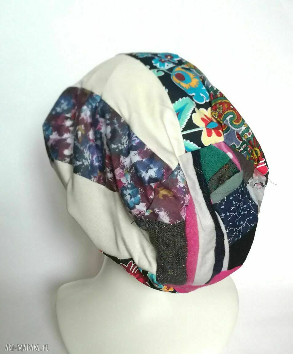 Opaska do jogi folk boho z podszewką - szeroka na 13 cm (rozmiar uniwersalny)