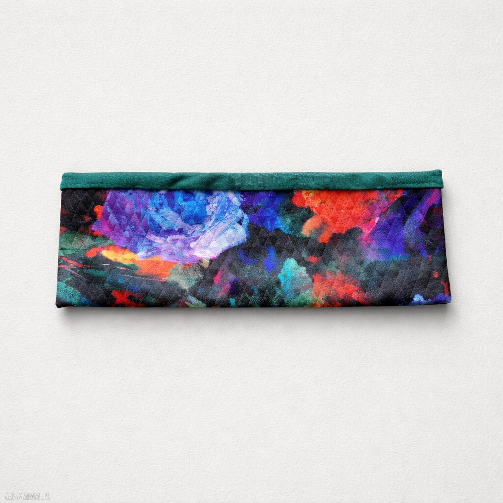 Kolorowa opaska na podszewce - rozmiar uniwersalny (handmade)