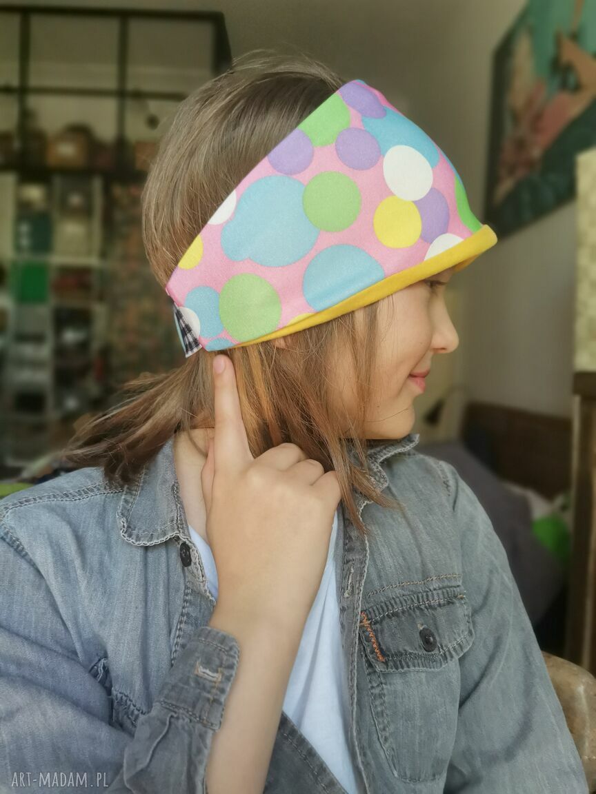 Opaska kolorowa uniwersalna w stylu Frida - Ruda Klara
