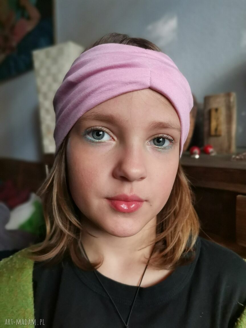 Kolorowa opaska wiosenna - uniwersalna i rozciągliwa w pastelowym stylu retro