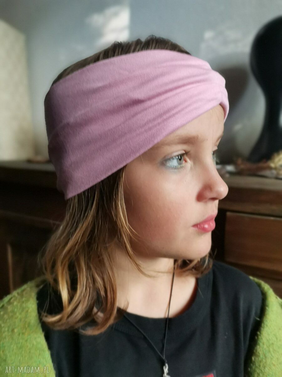 Kolorowa opaska wiosenna - uniwersalna i rozciągliwa w pastelowym stylu retro
