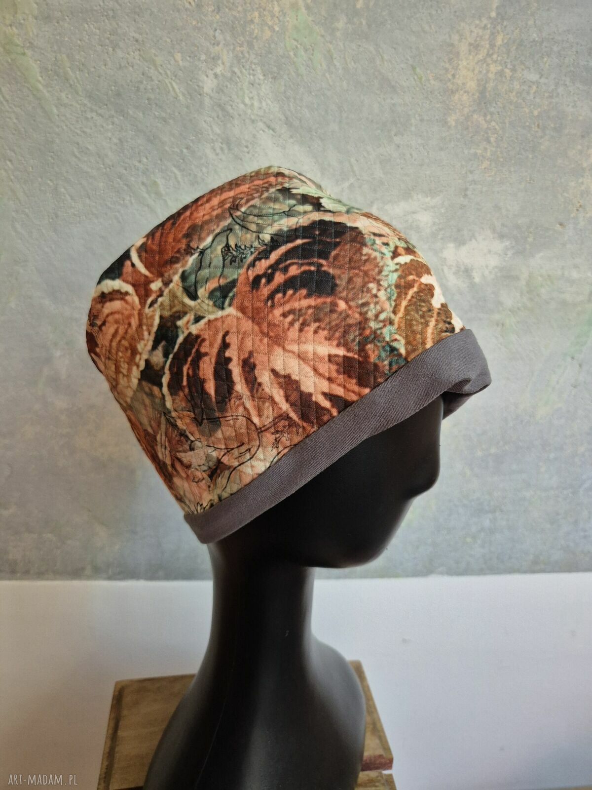 Opaska sportowa na podszewce 56-57 cm - podwójna i lekko rozciągliwa - handmade