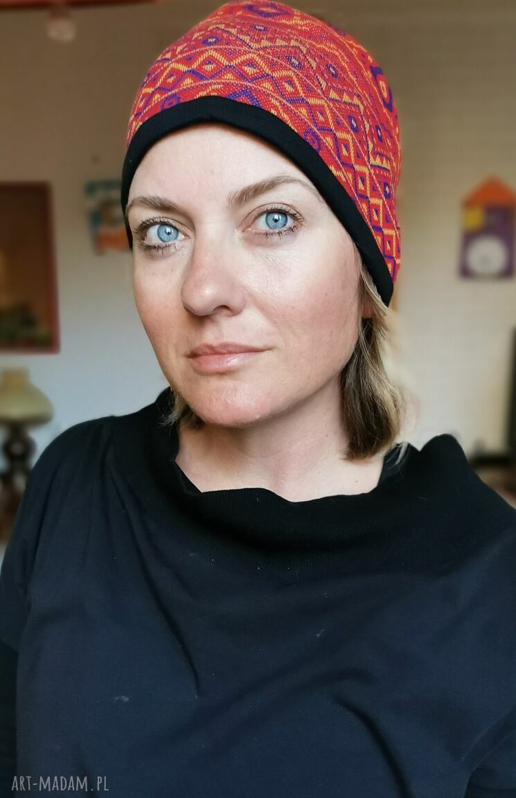 Szeroka opaska boho folk - joga, etno i orient (rękodzieło dla kobiet)