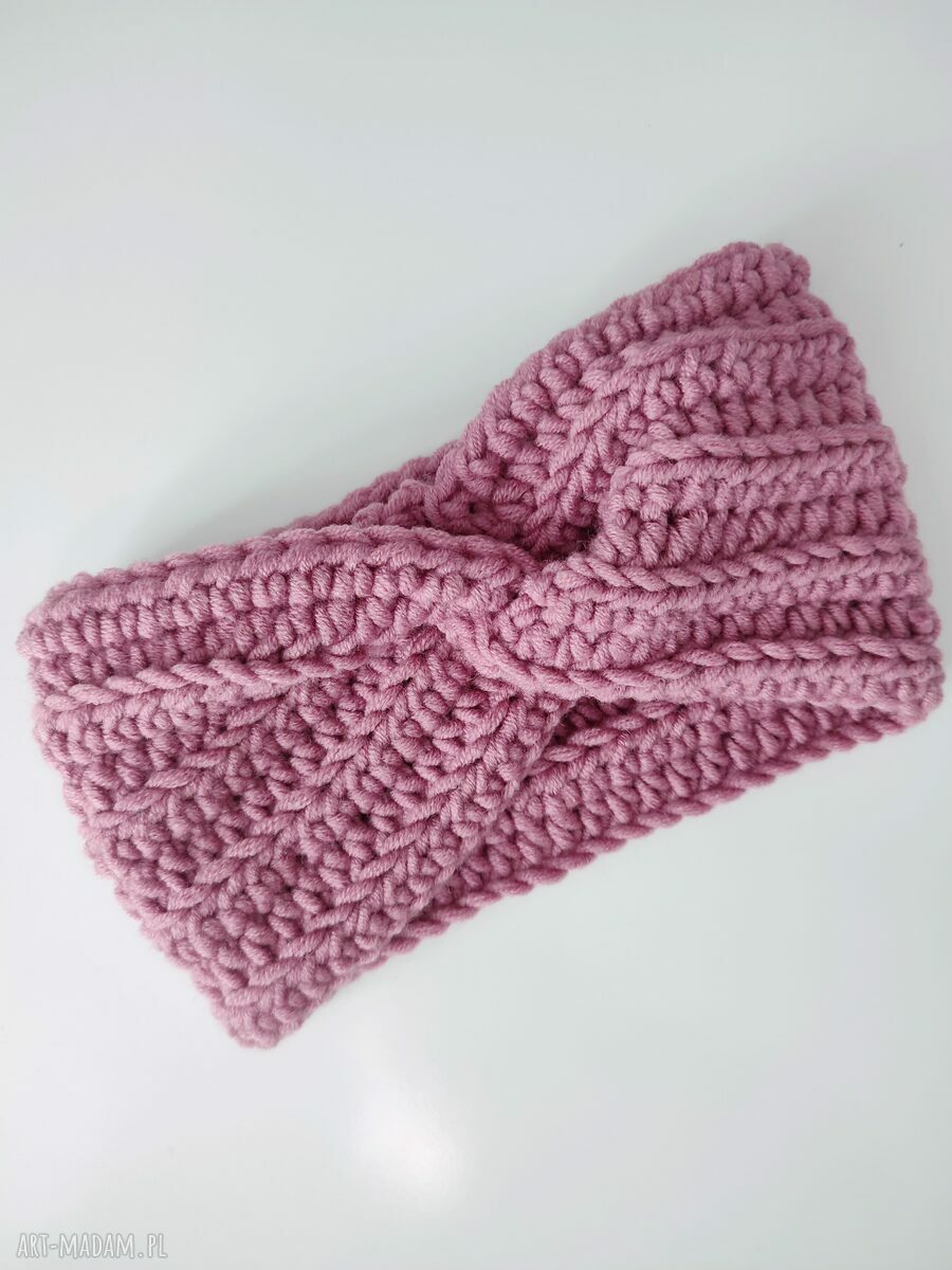 Opaska turban na jesień - ręcznie robiona headband damska