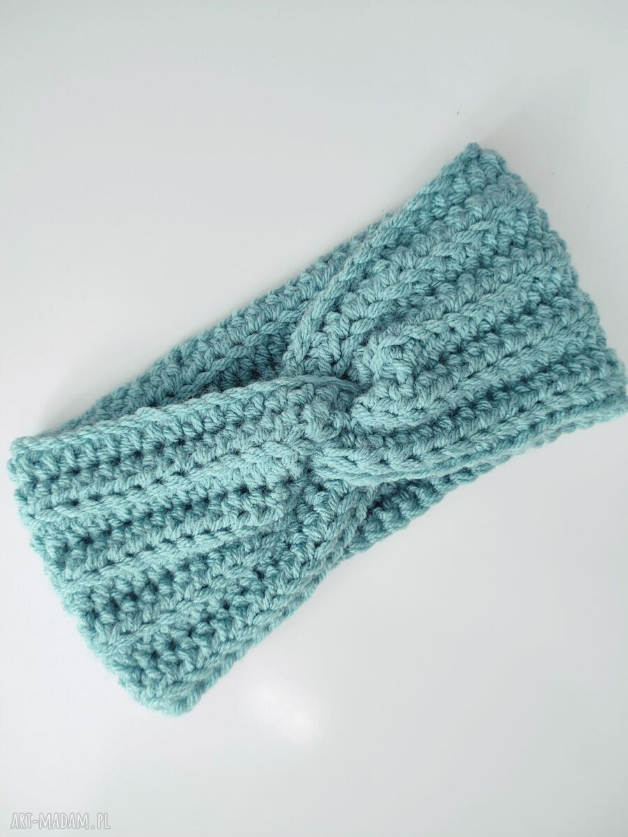 Opaska turban na jesień - ręcznie robiona headband damska