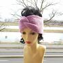 unikalne opaski retro opaska turban pink pastel