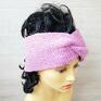 unikalne opaski opaska turban pink pastel