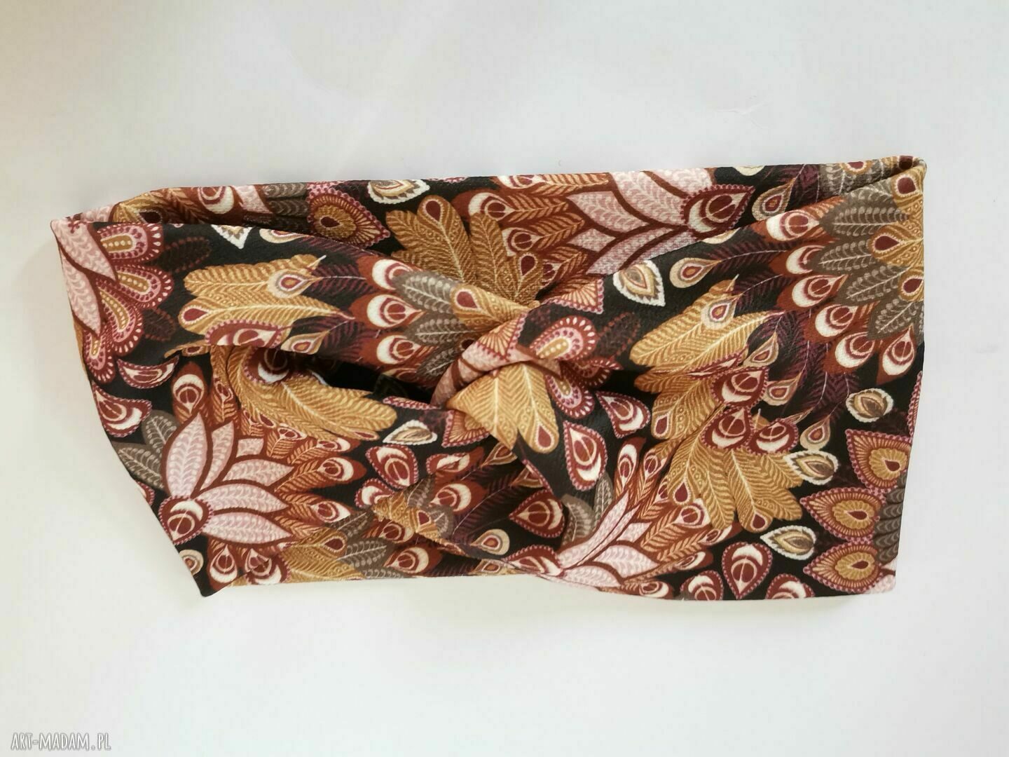 Opaska turbanowa etno boho - uniwersalna box d1