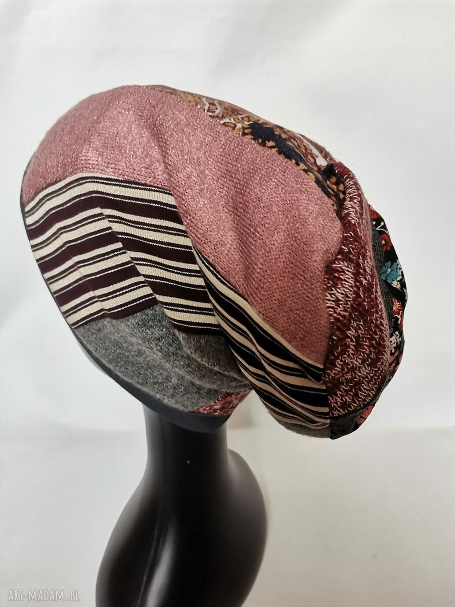 Kolorowa opaska turbanowa boho folk - etno, rozmiar uniwersalny