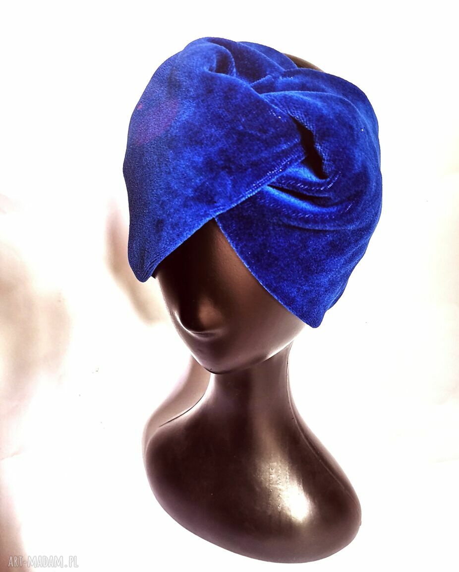 Niebieska opaska turbanowa - rozmiar uniwersalny Box 33