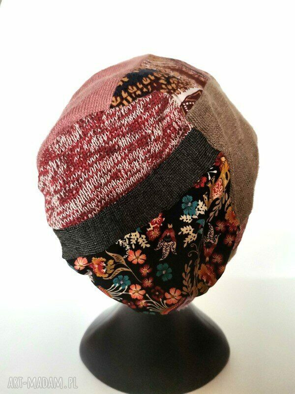 Kolorowa opaska turbanowa boho folk - etno, rozmiar uniwersalny