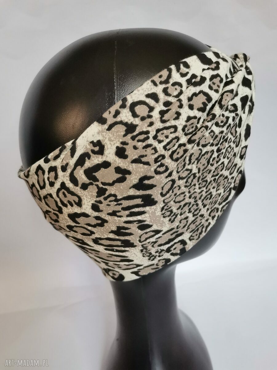 Opaska turbanowa Pantera - rozmiar uniwersalny (boho)