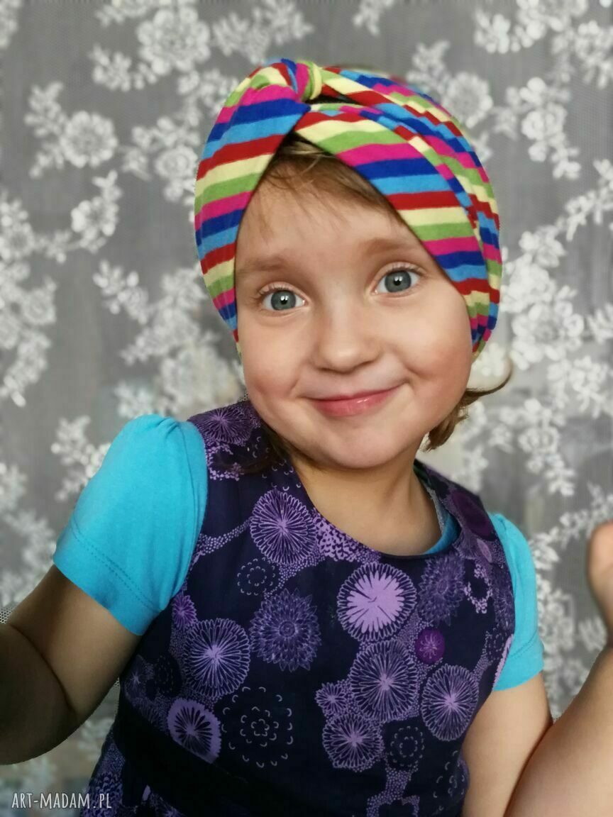 Opaska turbanowa dla dziewczynki wiosenna - Box 33