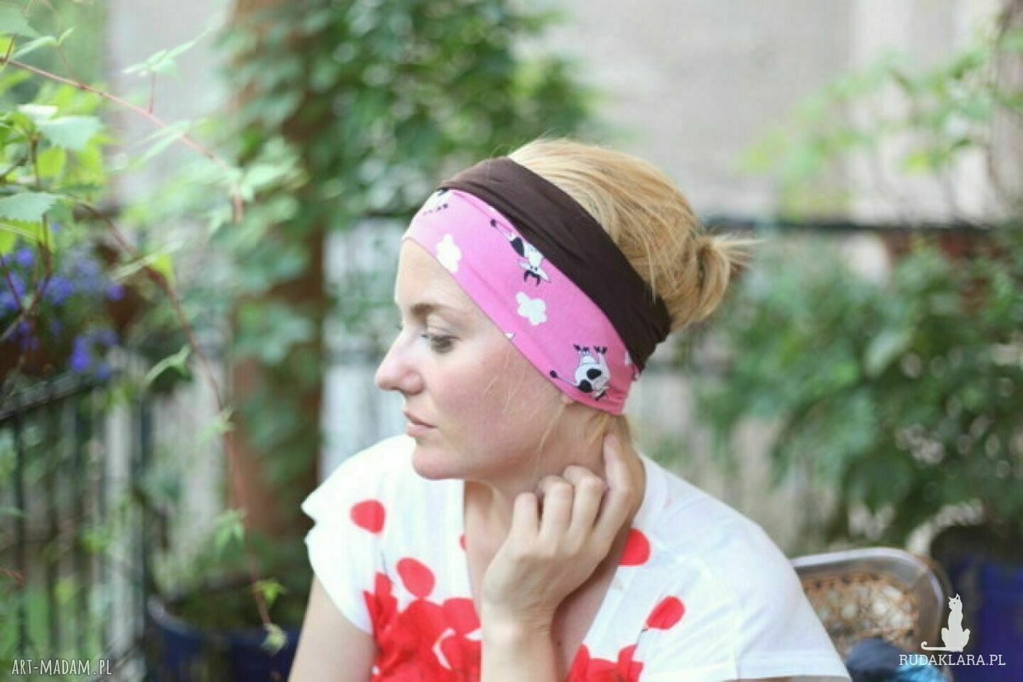 Opaska turbanowa etno boho - uniwersalna i wygodna