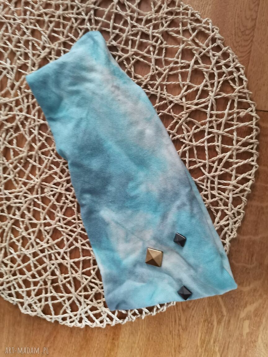 Opaska uniwersalna sportowa w stylu folk boho z kwiatami (box R1)