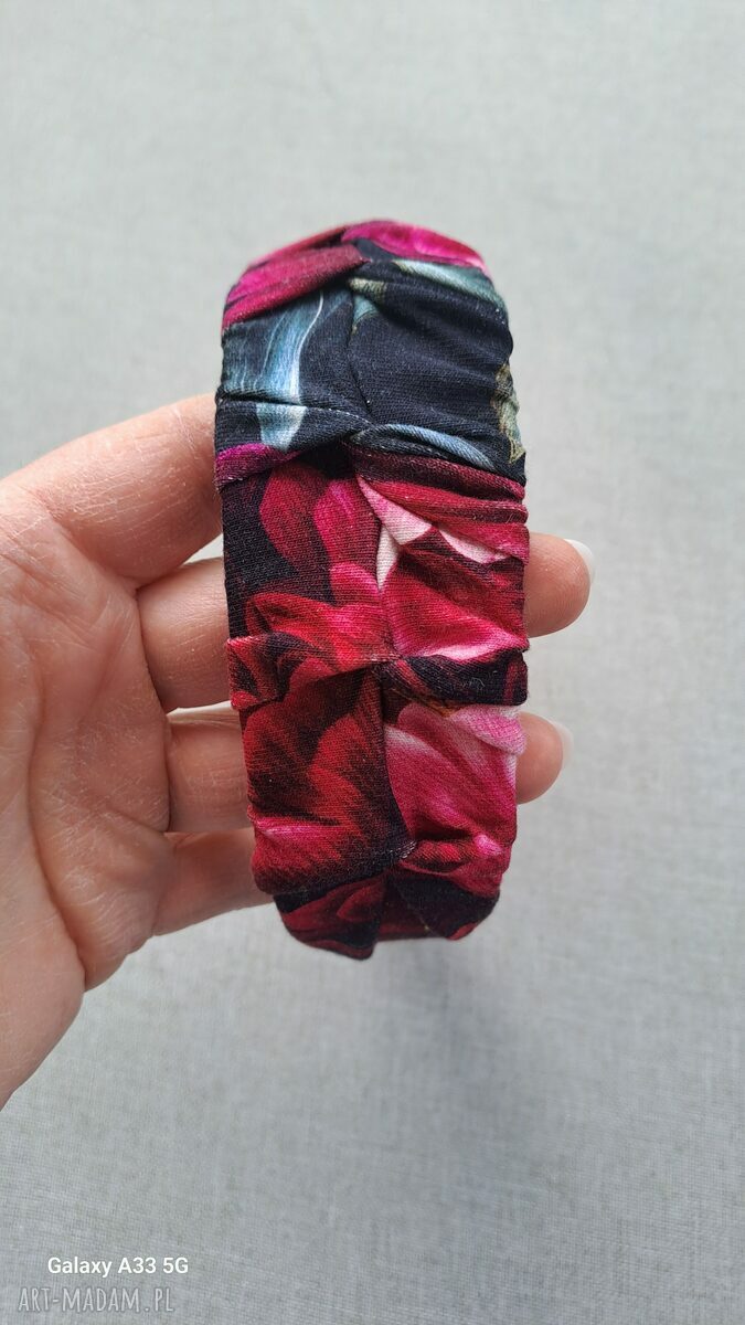 Opaska w piwonie Go Ka - szerokość 4,5 cm