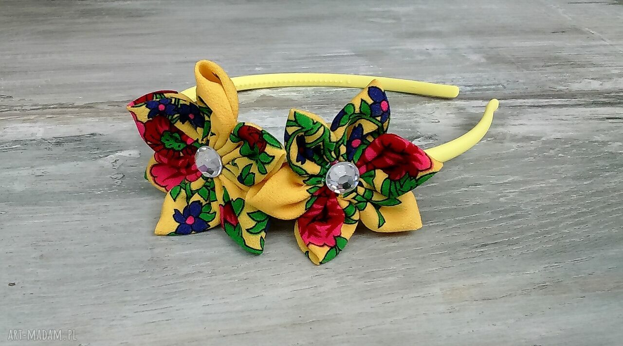 Opaska ozdobą dla dziewczynki dziewczynka prezent ręcznie