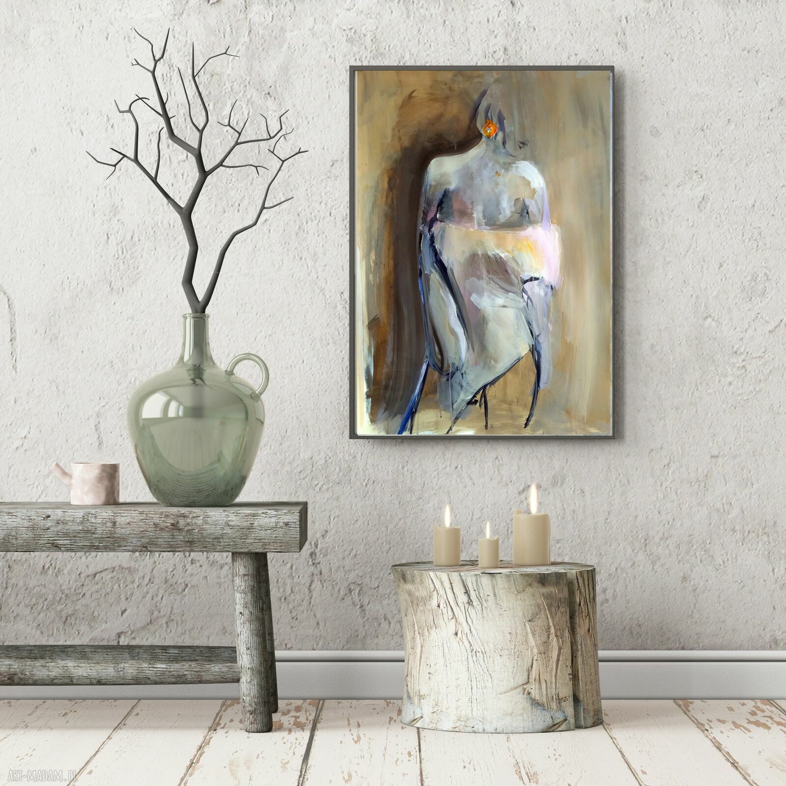 Orange Ring - duży obraz 100x70 cm w odcieniach pomarańczu