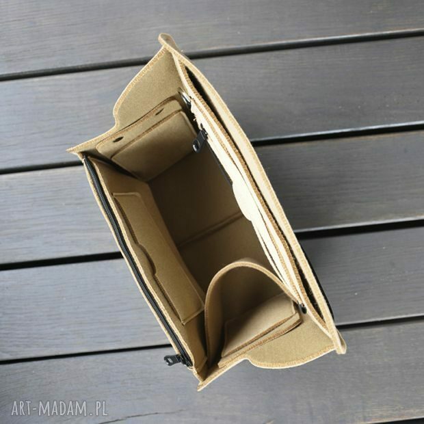 ORGANIZER do PLECAKA - beżowy