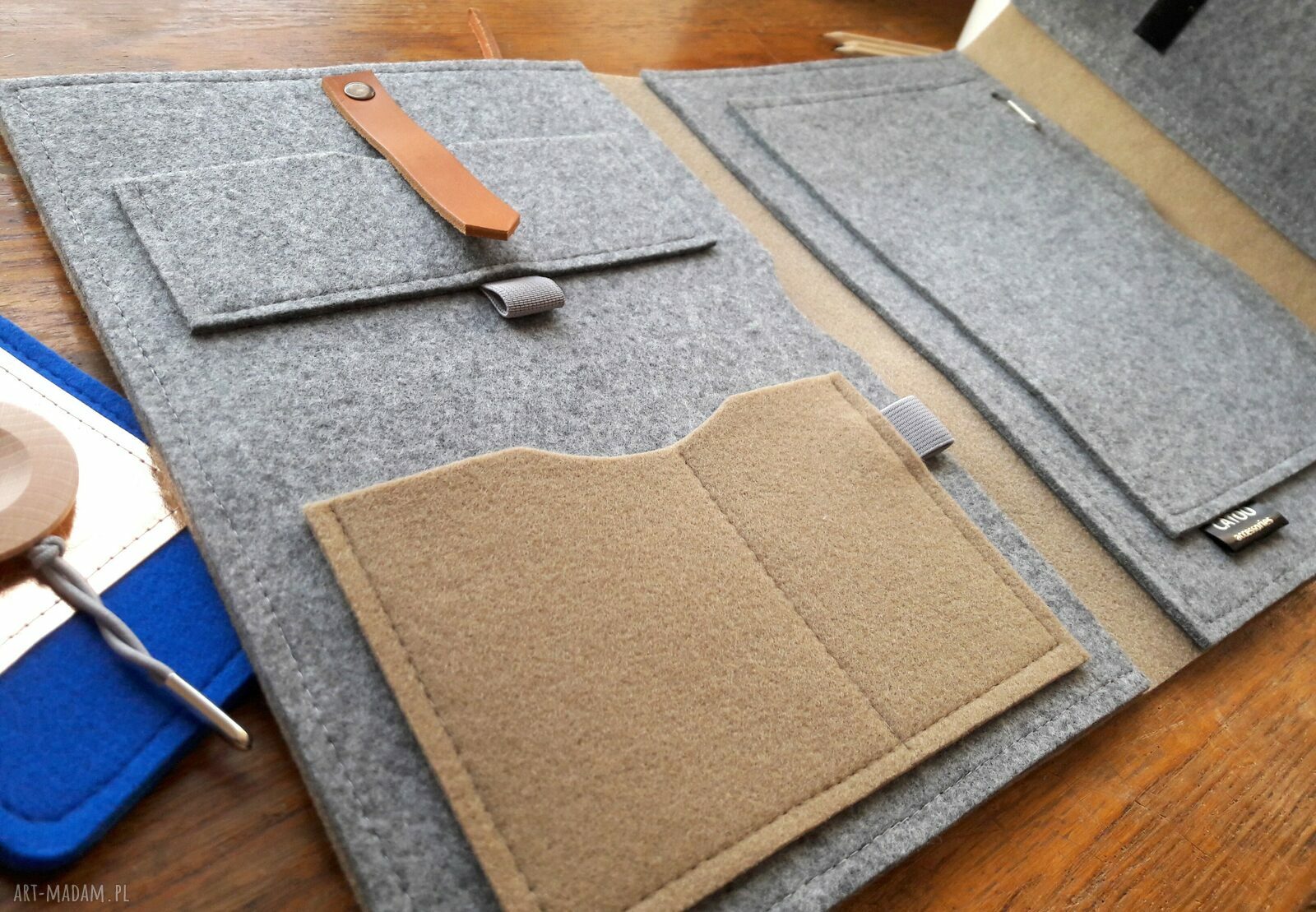 Organizer filcowy na dokumenty, laptop, tablet
