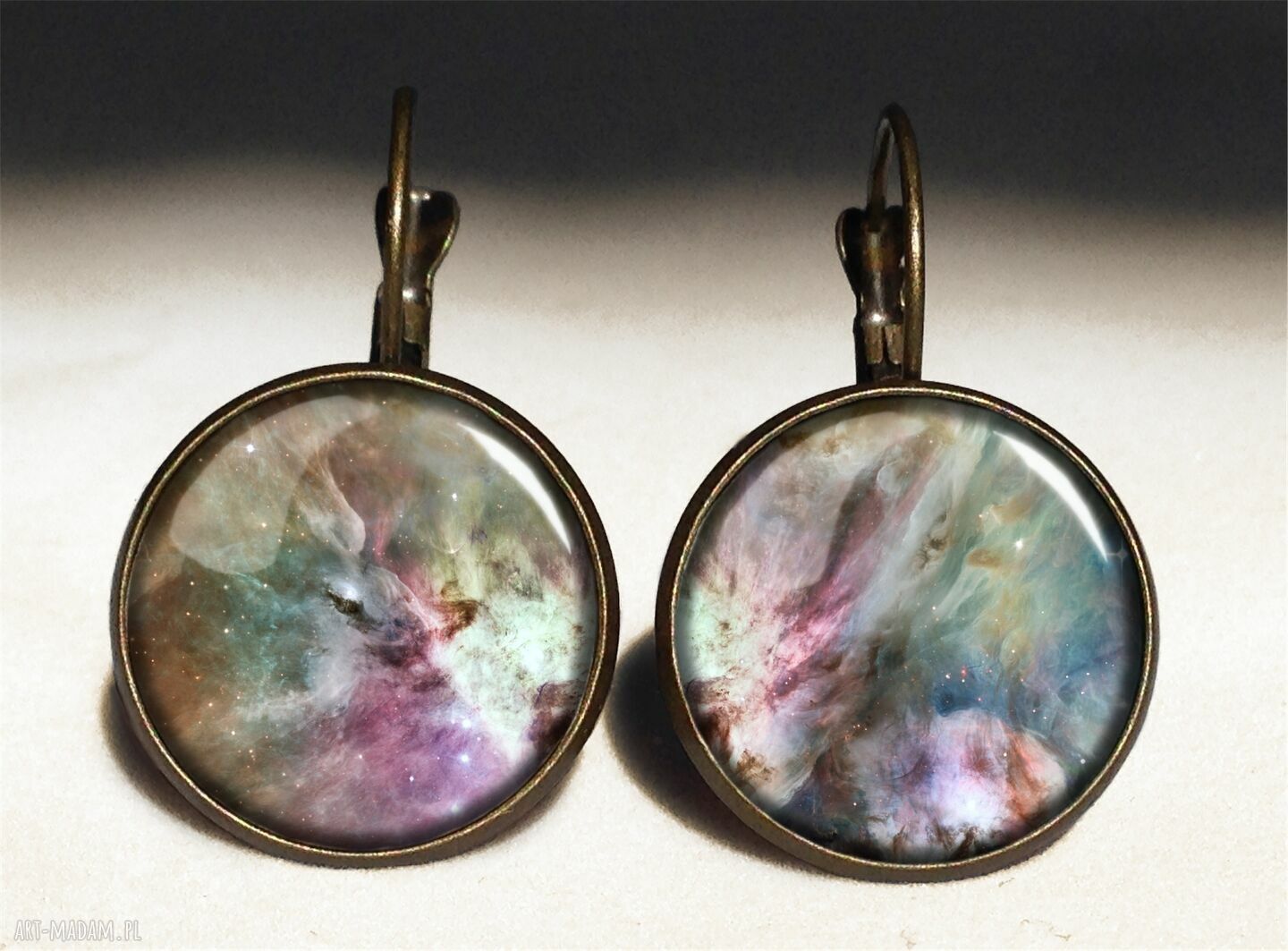 naszyjniki: Orion nebula Medalion z łańcuszkiem Hand Made