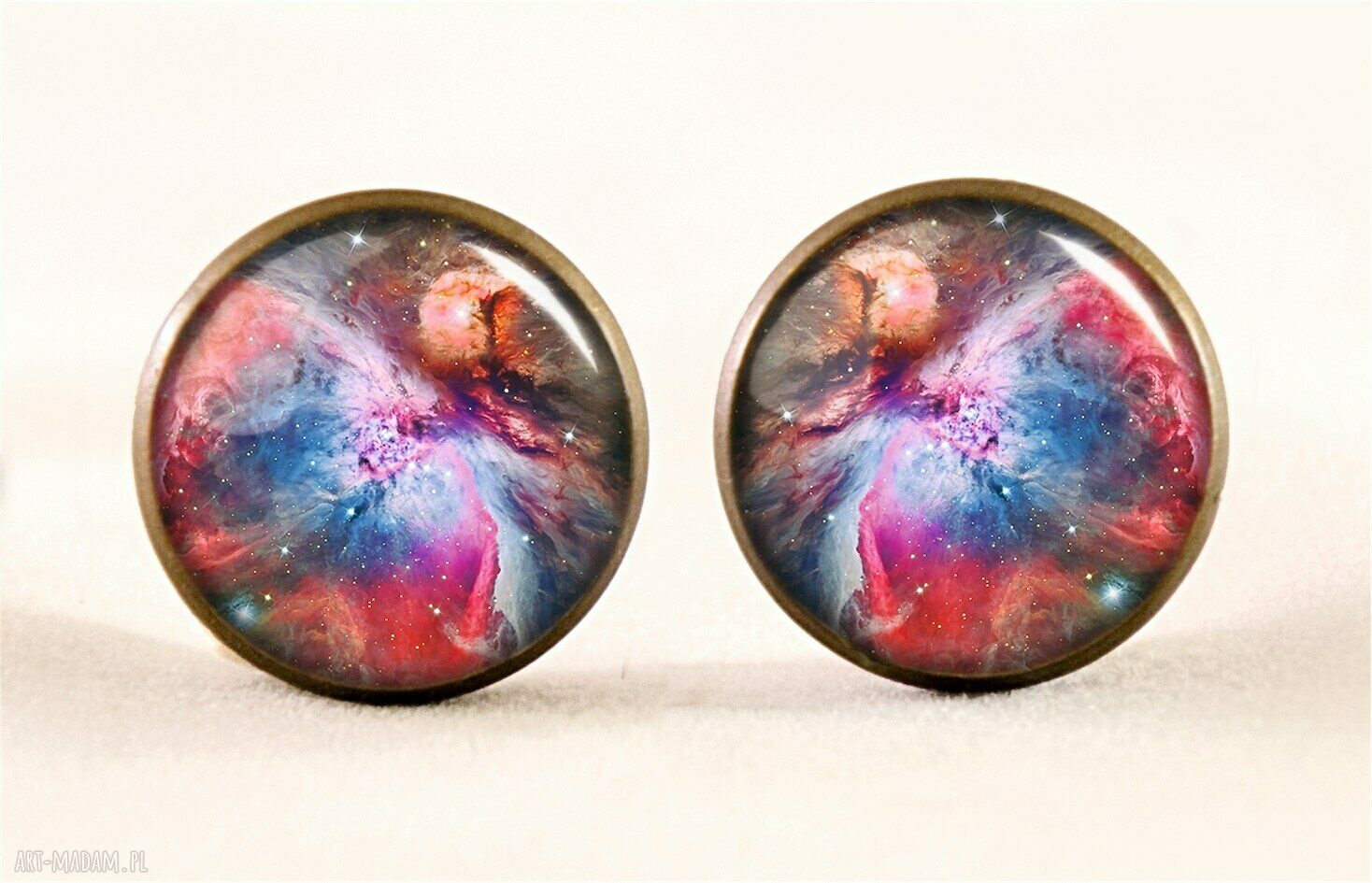 naszyjniki: Orion Nebula Medalion z łańcuszkiem Hand Made