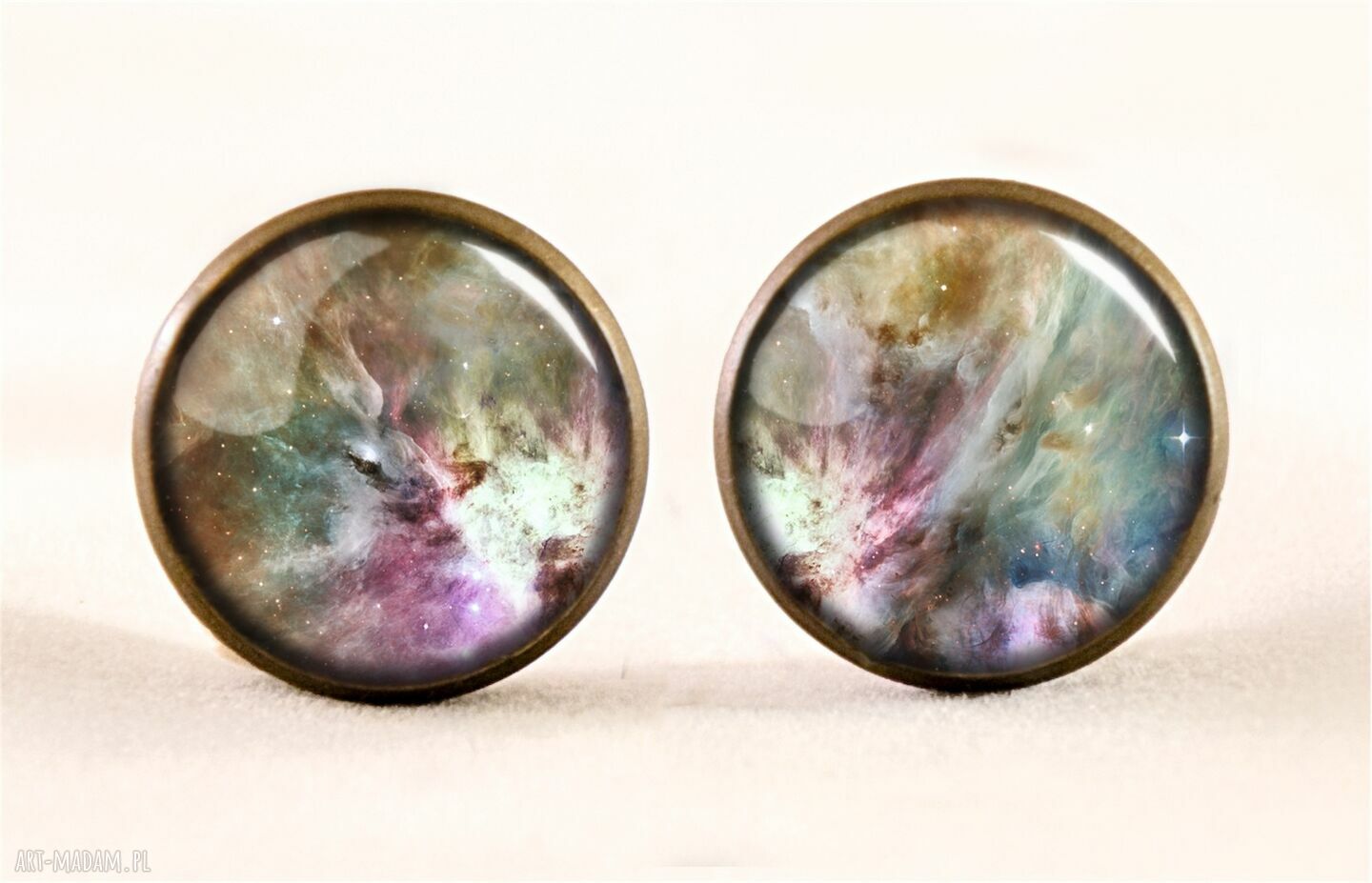 naszyjniki: Orion nebula Medalion z łańcuszkiem Hand Made