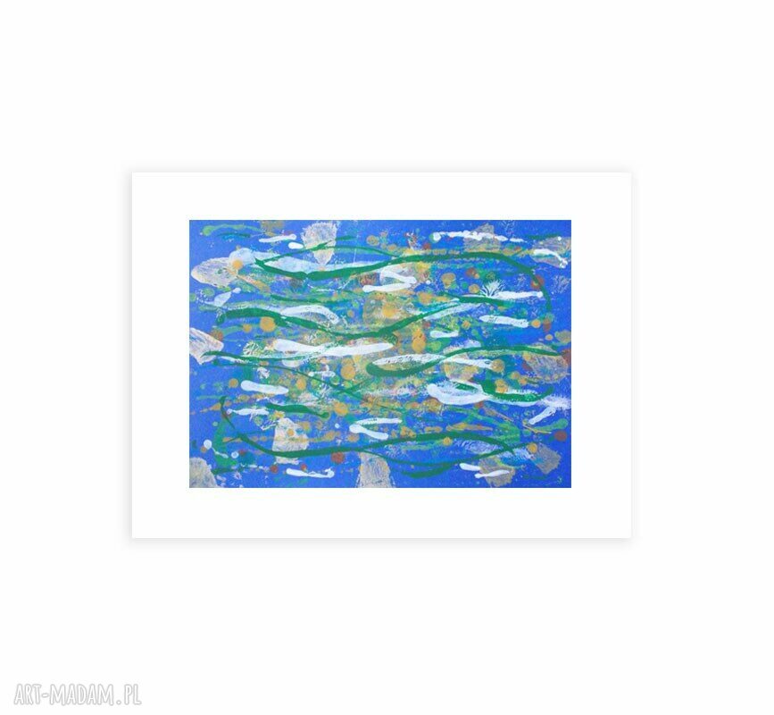 Oryginalna abstrakcja do pokoju 30x40 cm - nowoczesny minimalizm