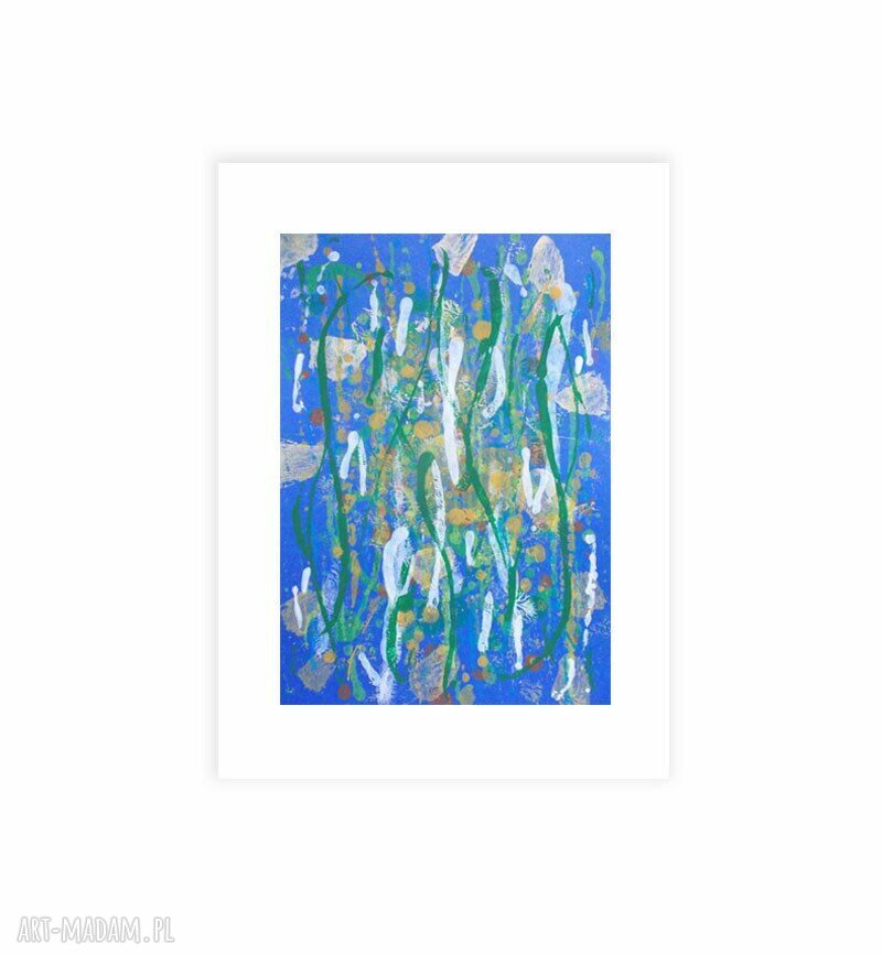 Oryginalna abstrakcja do pokoju 30x40 cm - nowoczesny minimalizm