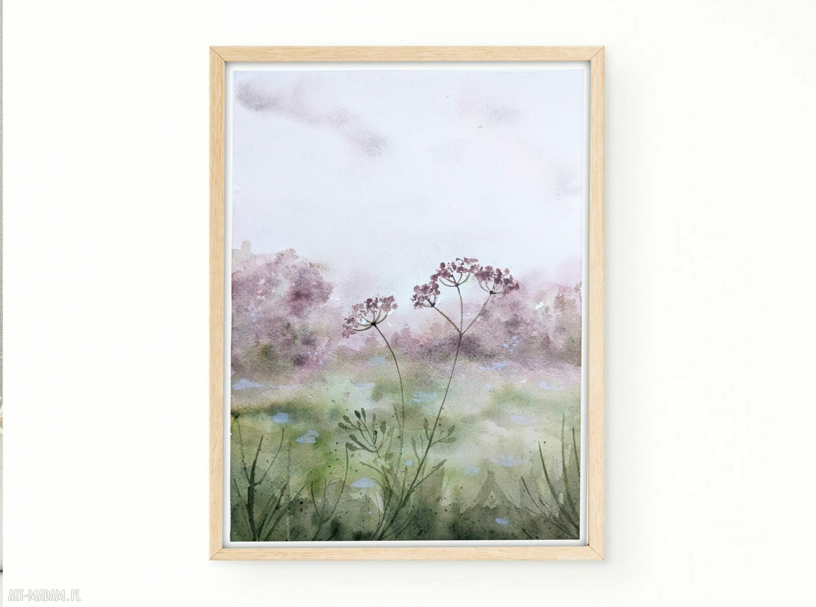 Oryginalna akwarela 23x31 cm - Łąka
